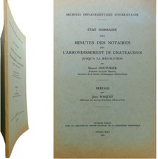 Etat minutes des notaires - minutes,