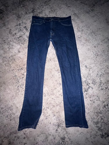 Dark blue levi jeans - blue,