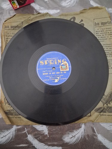 Disque gramophone spring - disque,