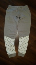Gray White slim fit jogger
