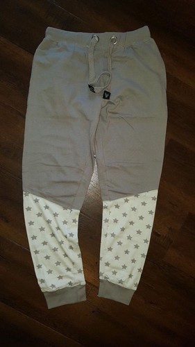 Gray white slim fit jogger - white,