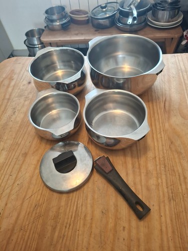 Lot casseroles inox - lot, 4