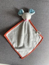 Doudou plat souris gris grelot ZD Trading Action