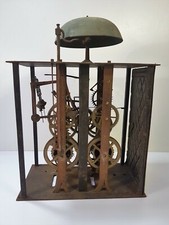 Ancien mouvement d' horloge comtoise capucine pendule coq