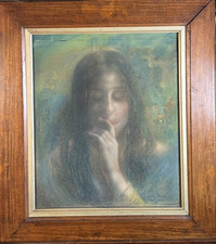 Léon Dax (actif Au XIXème Siècle) Ecole Symboliste - Le Silence, Circa 1890