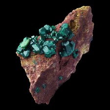 ★☆ DIOPTASE CONGO de Mindouli mining district - 7,2 cm - A28-02 ☆★