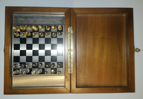 Ancien jeu échecs voyage - jeu, d'échecs
