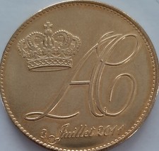 Jeton Arthus Bertrand - Monaco - Mariage de Charlene et Albert 2 Juillet 2011