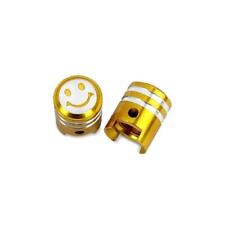 Paire de bouchon de valve or