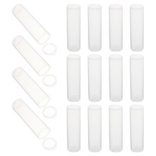  30 Pcs Eprouvette Plastique Tube À Essai Tubes De Laboratoire Porte-tubes