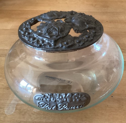 Pot verre étain - pot,