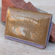 Dior Card Wallet - Beige/Gold