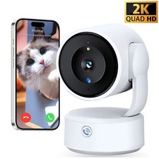 Caméra WiFi de Surveillance Intérieure HD 2K 5MP - Moniteur Bébé, Sécurité...