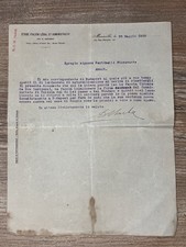 Rare Lettre dactylographiée Étude Italienne Légal Administratif Marseille 1925