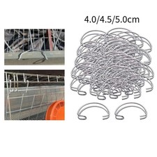 Lot de 100 crochets de suspension pour cages à volailles et poulets