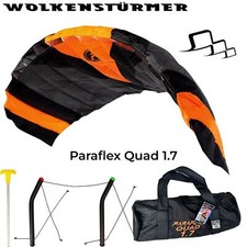 Wolkenstürmer Paraflex Quad Cerf-Volant Lenkmatte Kp Bar Kite Trainer 1.7 Orange