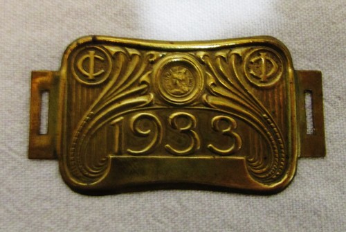 Plaque velo ancienne laiton - ancienne,