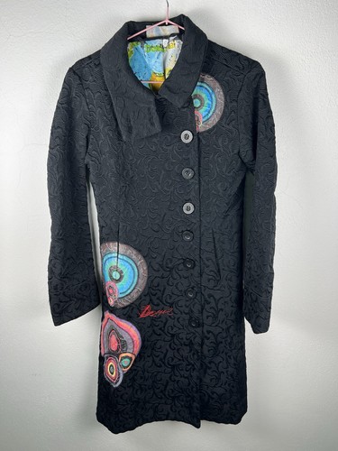 Manteau noir desigual femme - noir,