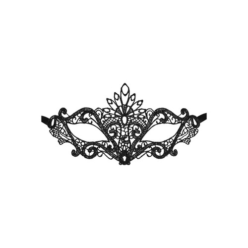 Masque loup noir etoile - noir,