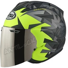 ARAI JET SZ-R VAS EVO MIMESIS JAUNE MAT + VISIÈRE MIROIR IRIDIUM
