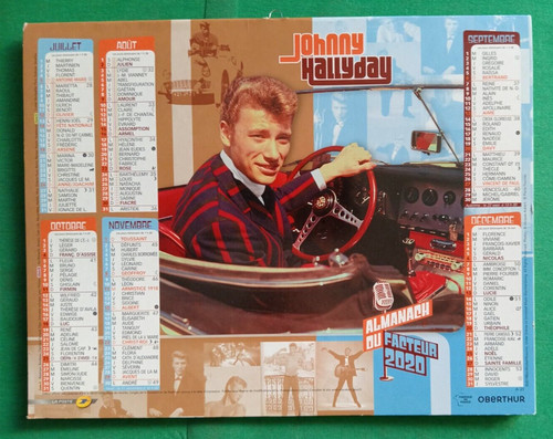 Calendrier johnny hallyday - "calendrier,