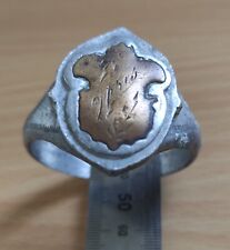 ART ARTISANAT TRANCHEES POILU Trench art WWI 1914 1918 ROND DE SERVIETTE écusson