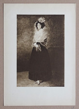 Francisco de GOYA 1901 Marquesa de la Solana portrait planche originale Studio