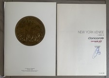 Signé CDB, Menu New York - Paris- Venise, Concorde F.BTSD 1989