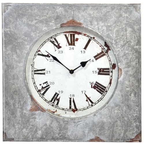 Horloge murale carrée en - horloge,