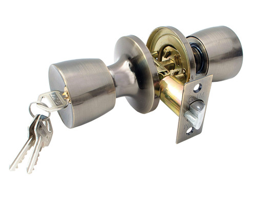Pommeau porte avec serrure - avec,