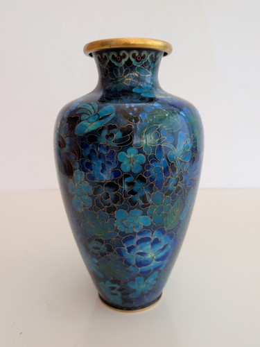 Vase cloisonné japonais pied - japonais,