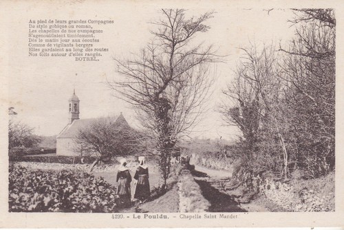 Cpa pouldu chapelle saint - ,