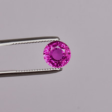 Saphir rose de Ceylan certifié 6,75 ct. Pierre précieuse en vrac RARE coupe r...