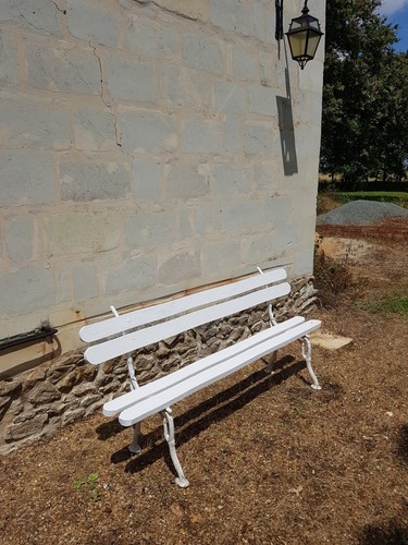 Banc jardin ancien avec - banc,