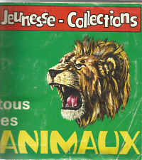 IMAGES PANINI TOUS LES ANIMAUX  1970  par 5 AU CHOIX