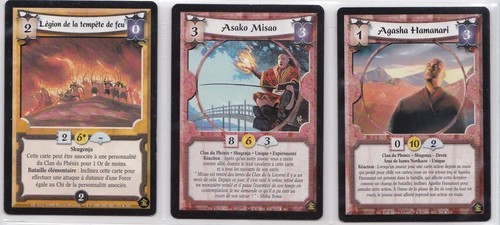L5r lot cartes - l5r, de