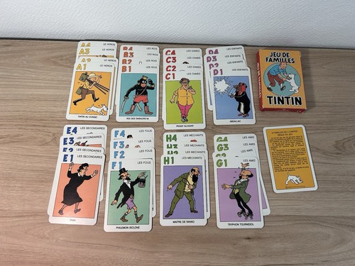 Jeu familles tintin - jeu, de