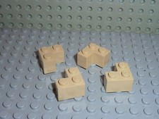 4 x LEGO Brick 2x2 Tan Réf.2357  Set 7194/7571/6754/10181/6242/4729/4504/6210...