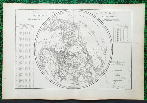 Xviii ème mappemonde - xviii,
