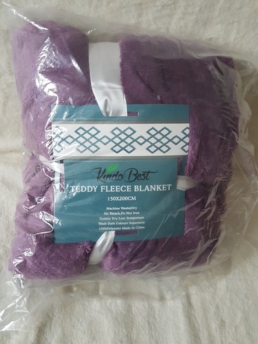 Plaid teddy fleece - fleece, blanket