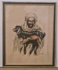 Gravure Orientaliste, Benjamin SARAILLON, Encadrée