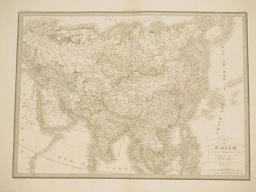 Mappa carte asie dressée - de,