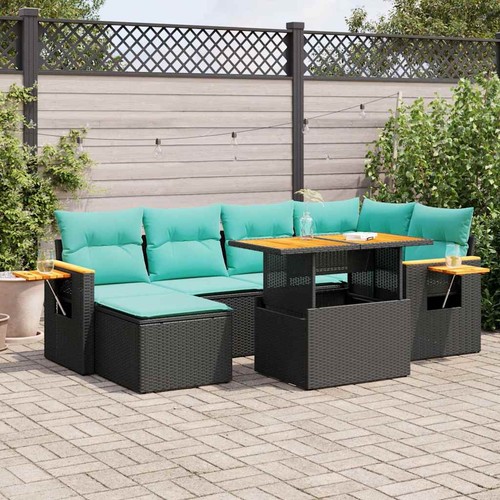 Salon jardin avec coussins - salon,