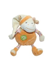 Doudou musical vache orange