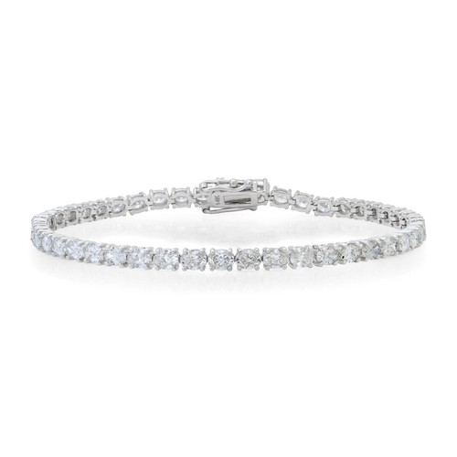 Bracelet tennis saphir ovale - bracelet,