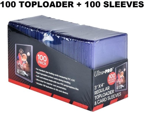 Lot 100 toploaders - toploaders, +