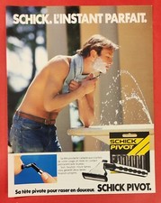 Publicité de presse: 1984 - Rasoir SCHICK PIVOT