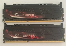 Barrettes Mémoire GSKILL SNIPER 16Go 16GB 8GoX2 RAM DDR3 PC3-14900 1866 CL9