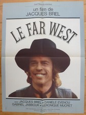 LE FAR WEST Jacques Brel 1973 Affiche Originale 60x80 Movie Poster