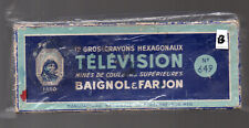 boite (vide)  Baignol et Fargeon crayons de couleur  TELEVISION lM6673b)